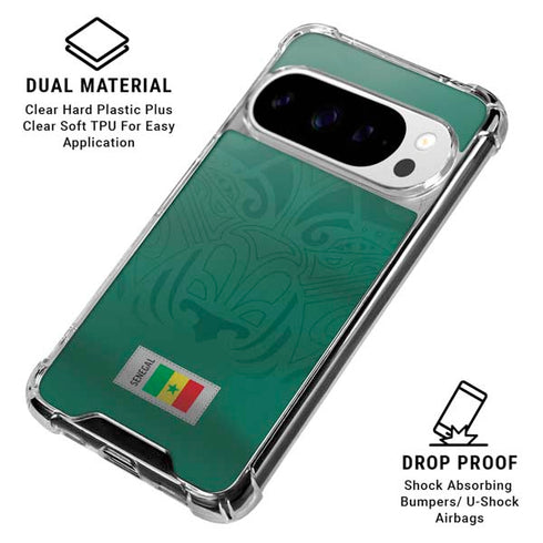 Senegal Soccer Flag Google Pixel 10 Pro XL Clear Case